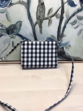 Urban Outfitters Black and White Gingham Crossbody Bag